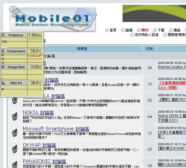 監控Notebook的溫度
