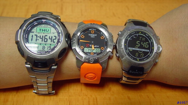 賞析三款登山運動表 CASIO PRG50 vs TISSOT T-Touch vs SUUNTO Observer