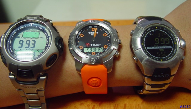 賞析三款登山運動表 CASIO PRG50 vs TISSOT T-Touch vs SUUNTO Observer