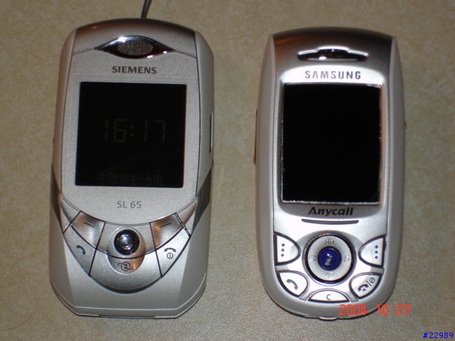 Siemens SL65 和 Samsung E808 比一比