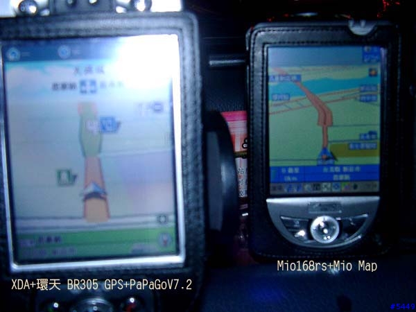 Mio168rs V.S. XDA I + 環天BR305 GPS