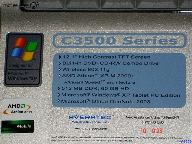 TabletPC Super Star -------Averatec C3500