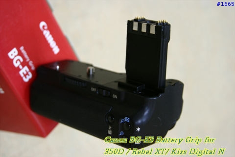 350D 戰力補完計畫《一》 完全體!BG-E3 電池手把敗入。