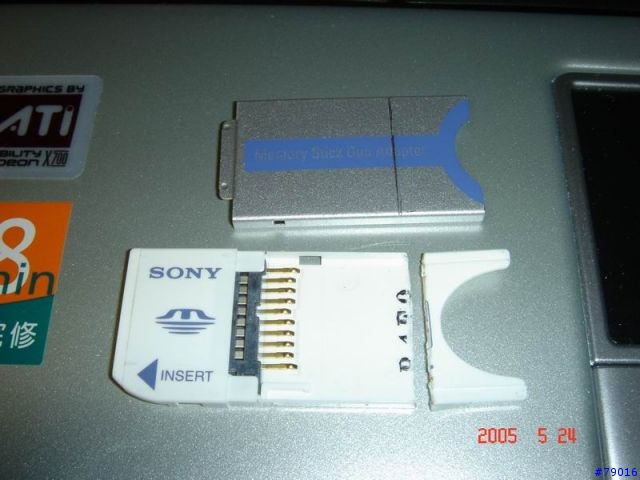 ACER 1692 的讀卡機變身-內建memory stick duo adaptor