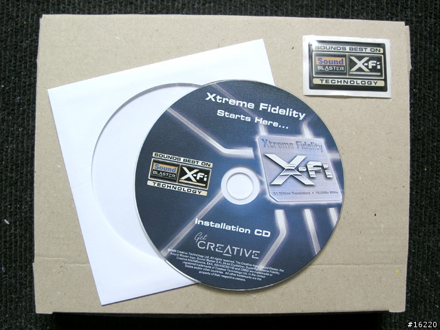 Creative Sound Blaster X-Fi:- 神奇的音效卡 (把MP3演變成Audio CD音效播出)