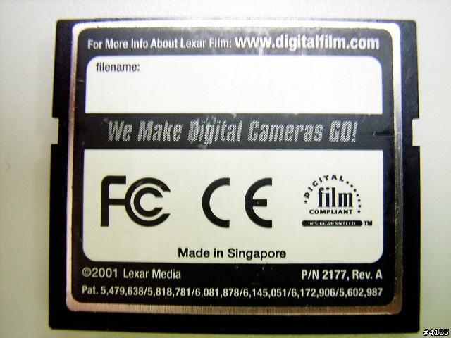 Compact Flash 絕版逸品