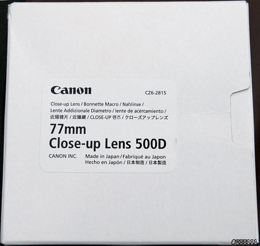 Canon 500D Close-up Lens 簡介