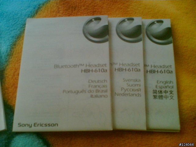 Sony Ericsson HBH-610a 藍芽耳機 使用寫真報告