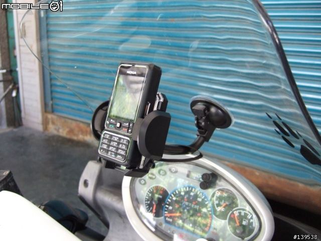 Nokia 3250 + LD-3W + Showmap me# +相片車架 + Dink 150=?