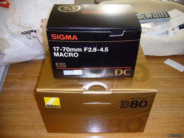 分享Nikon D80+Signa 17-70 開箱照