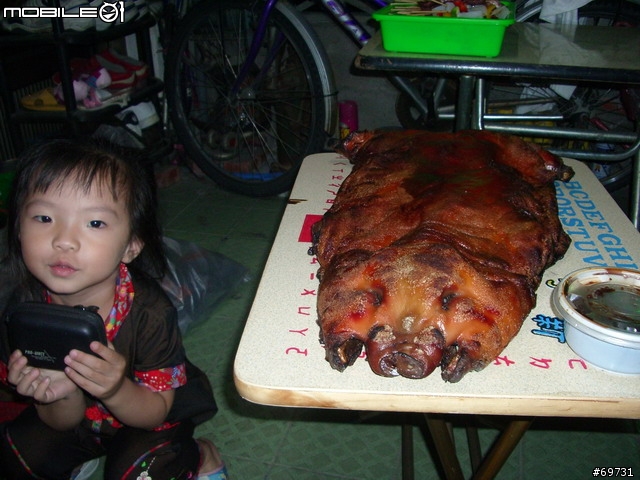 中秋節烤肉的..烤乳豬
