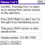 treo 方便播號軟體 treoSelecText