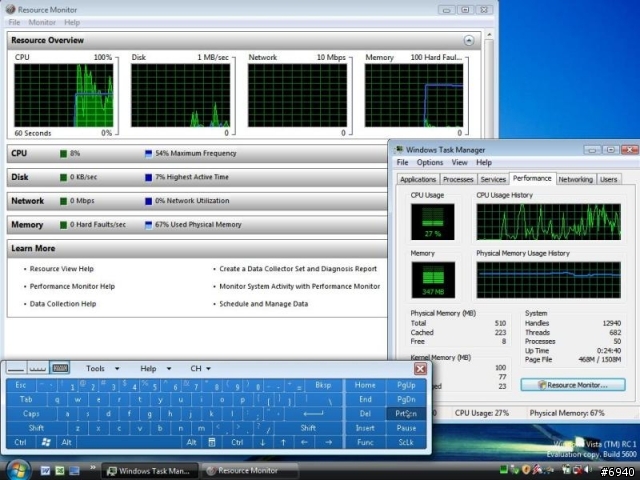 TPC上安裝 Vista Business 版