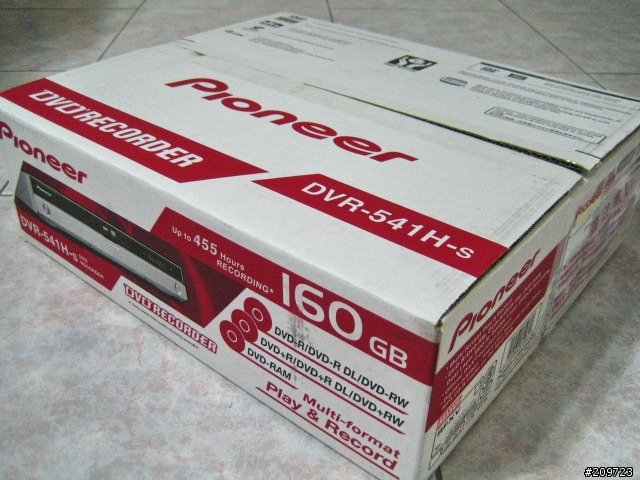 PIONEER DVR-541H-S DVD錄放影機入手分享