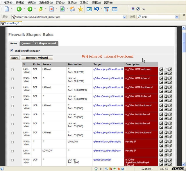 打造家用防火牆的需求 by pfSense (四) 限流限速篇