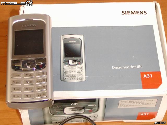 實機相片 - 金屬質感耐摔手機 SIEMENS A31手機