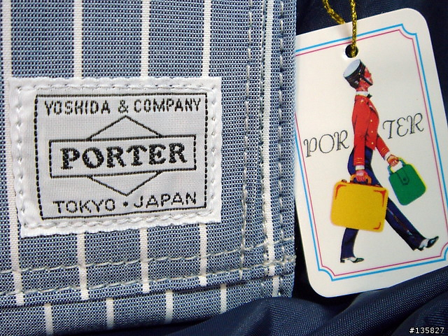 Porter 70週年-BLUE STRIPES皮夾