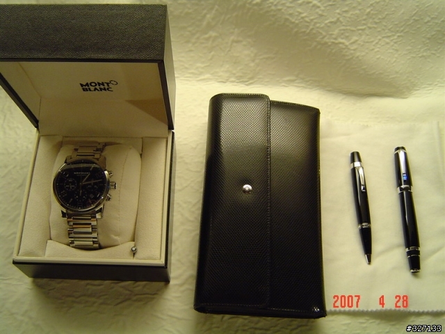 MONTBLANC TimeWalker 萬寶龍三眼計時機械表