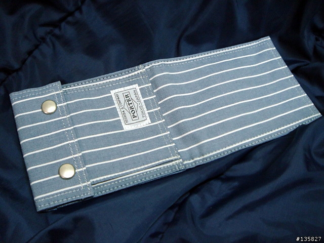 Porter 70週年-BLUE STRIPES皮夾