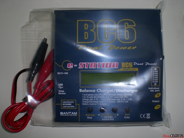 96-05-25收到的充電器BC-6,為了一堆電動遙控模型的鋰電池