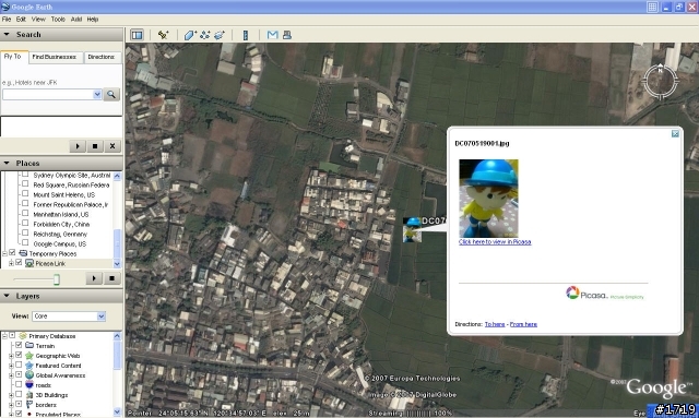 將glofiish拍攝的地標照片加入到google earth地圖軟體