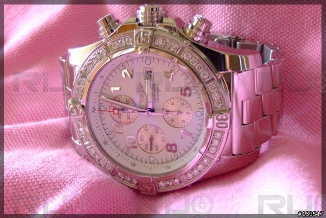 超動人的錶...Breitling Super Avenger(鑲鑽版)...夠閃夠亮...