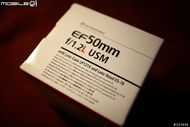 【開箱文】CANON EF 50mm f1.2 / L USM