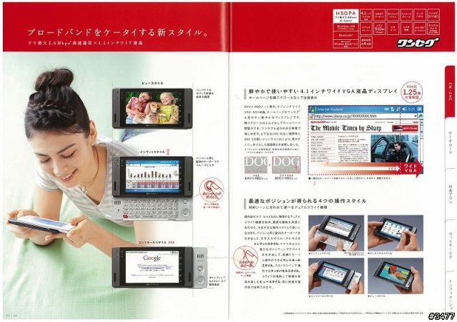SHARP EM・ONE WVGA4.1吋PDA(型錄)