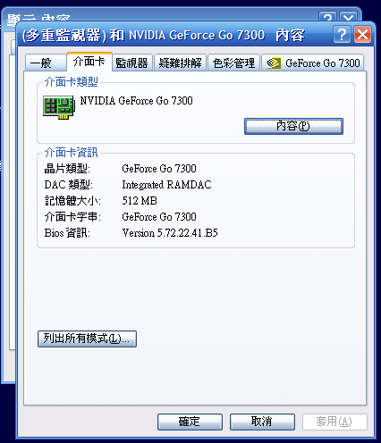 我家的A8TC顯示卡記憶體是512MB?????