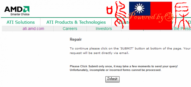 ATI送原廠RMA方式=ATI(AMD)-RMA only for "BBA"---三部曲