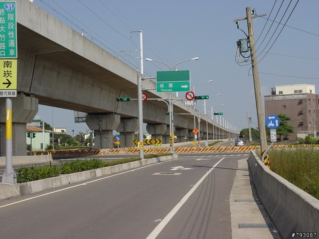 南崁-->大園溪海花卉區-->桃園高鐵站-->南崁,單車輕鬆行