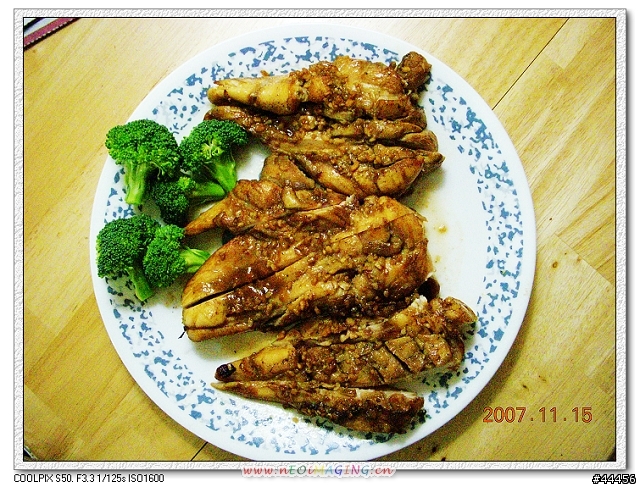 藍色北極熊的廚房~日式烤雞胸肉 11/13/2007