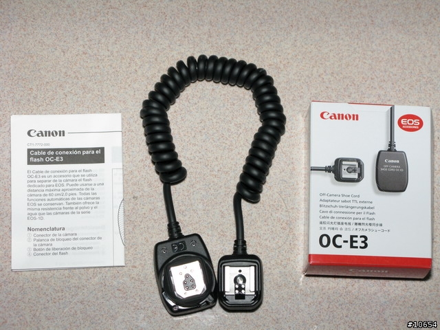 Canon OC-E3 離機閃光燈同步線 開箱