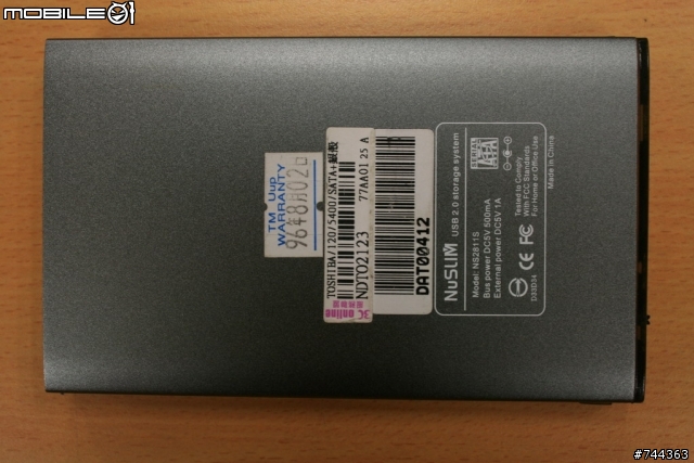 Toshiba NuSLIM 外接式硬碟讓我大失望