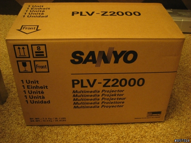 SANYO PLV-Z2000液晶體家庭影院投影機開箱分享