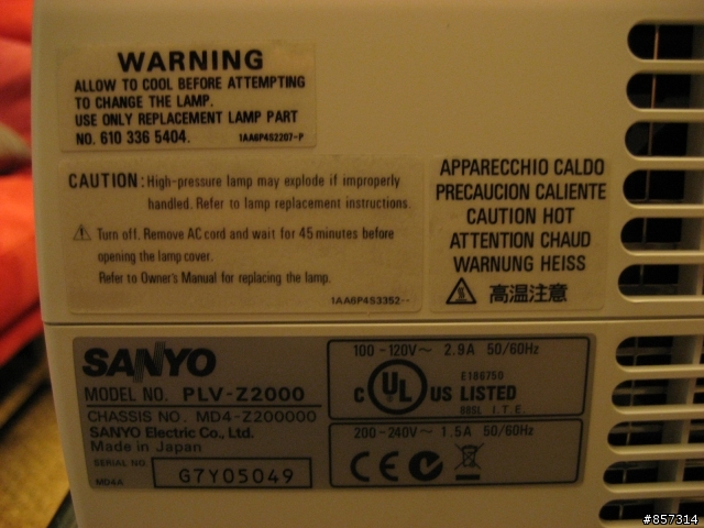 SANYO PLV-Z2000液晶體家庭影院投影機開箱分享