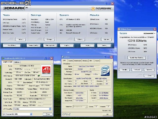 撼訊3850 512MB V-MOD 小測