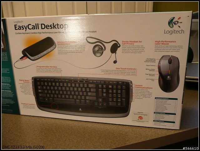 分享...Logitech Easy Call Desktop滑鼠鍵盤combo