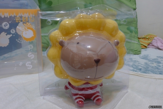 奶油獅存錢筒(大隻的喲^^")