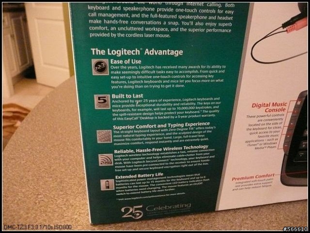 分享...Logitech Easy Call Desktop滑鼠鍵盤combo