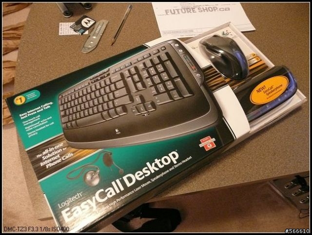 分享...Logitech Easy Call Desktop滑鼠鍵盤combo
