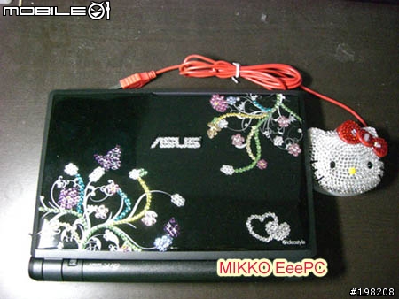 獨一無二鑲滿Swarovski 水晶鑽(Bling Bling風潮 Eee PC)