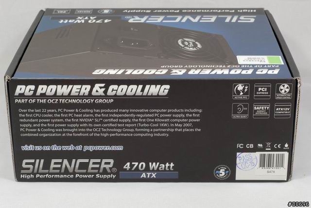 PC Power & Cooling SILENCER 470W電源供應器簡介及測試