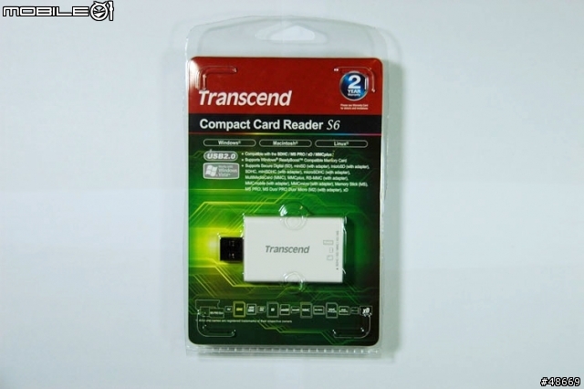 創見Transcend Compact Card Reader S6 多合一讀卡機