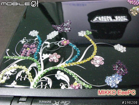 獨一無二鑲滿Swarovski 水晶鑽(Bling Bling風潮 Eee PC)