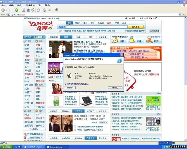 IE的FlashPlayer外掛問題 !?