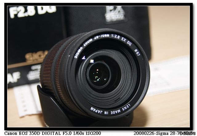 Sigma 28-70mm F2.8