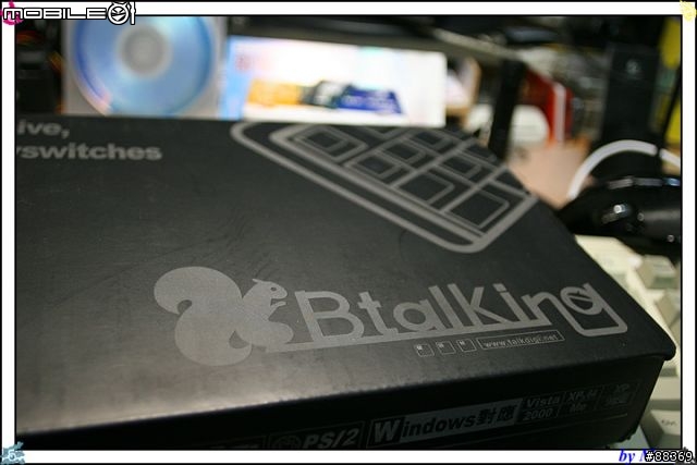 80%英文黑同刻藍燈茶軸KBtalKing