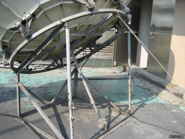 新日本無線電公司出品3.7m衛星天線施工
