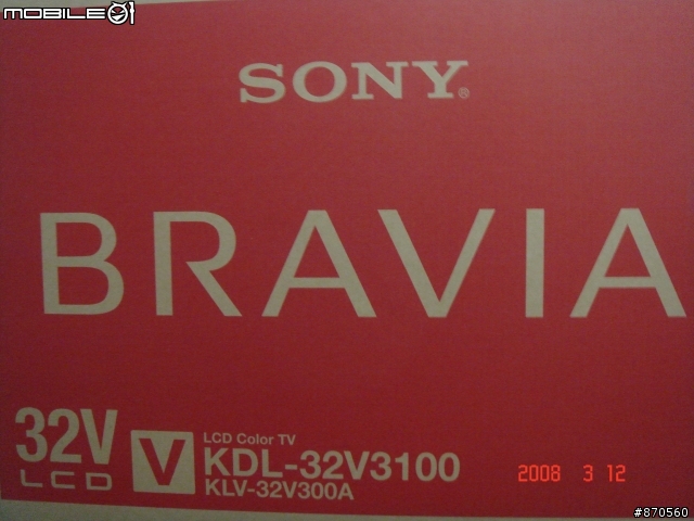 <小小分享>SONY BRAVIA 32V3100 & PS3